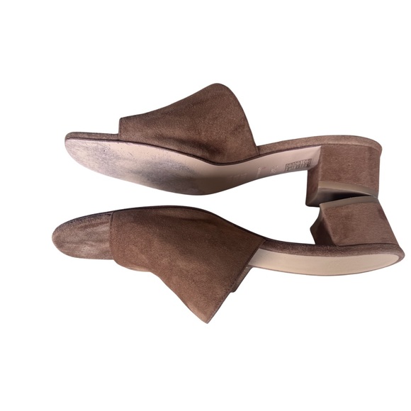 Maryam Nassir Zadeh Sophie Slide Suede Mule Sandals Whiskey Brown 39.5 Italy - Picture 6 of 9